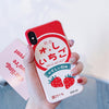 Japanese Kawaii Strawberry Iphone Phone Case SD01727