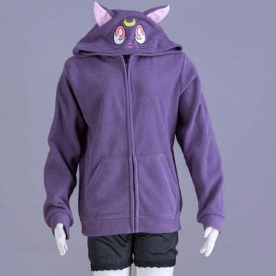 Luna and Artemis Sailor Moon Warm Winter Hooded Sweater SD00051