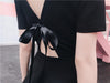 Japanese Summer Black Backless Ribbon Bow Dress SD01192