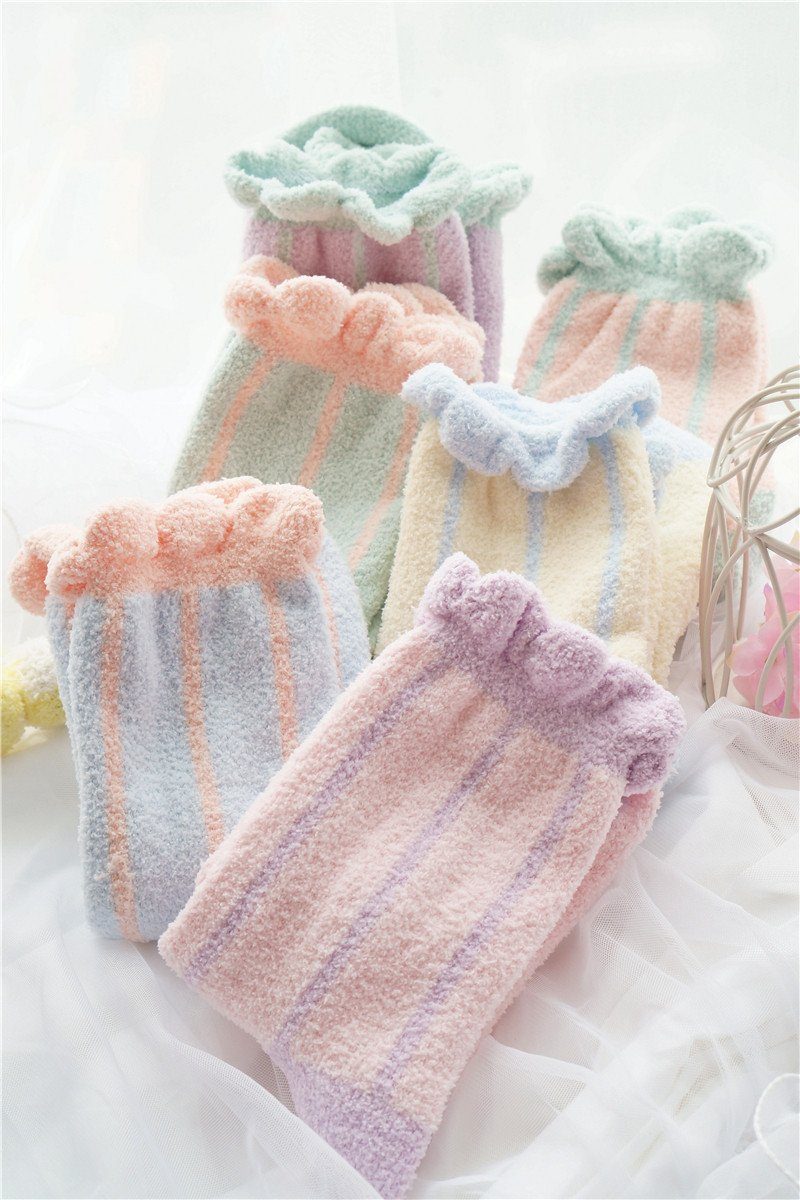Warm Cute Pastel Thick Short Socks SD01966