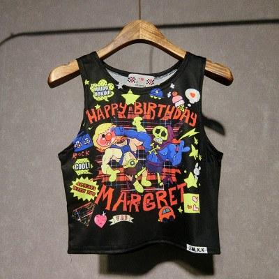 Summer Cartoon Printed Top SD00862