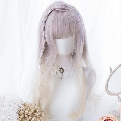 Light Purple Gradient Blond long Wig SD00183