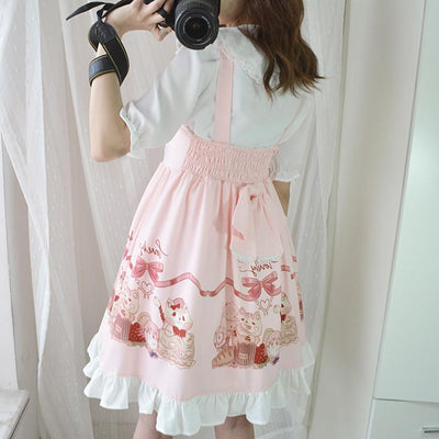 Kawaii Cat Cup Cake Ice Cream Dress SD01880