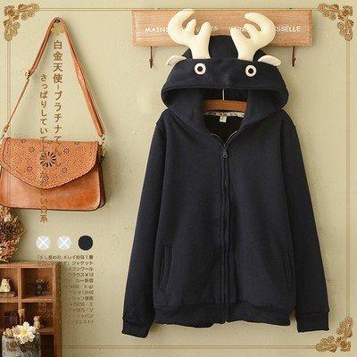 Winter Warm Antlers hooded Cardigan Sweater SD01361