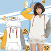 Kawaii Yellow&Gray Long Hooded Cat Ears Sweater SD01542