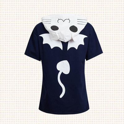 Japanese Anime Beyond the sky into the Firmament Arisaka Mashiro Jashin-chan Neko Hoodie T-shirt SD02246