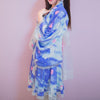 Japanese Purple Kawaii Night Sky Kimono Haori set SD02479