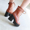 Korean Winter Thick Strap high-heeled boots Shoes SD01149