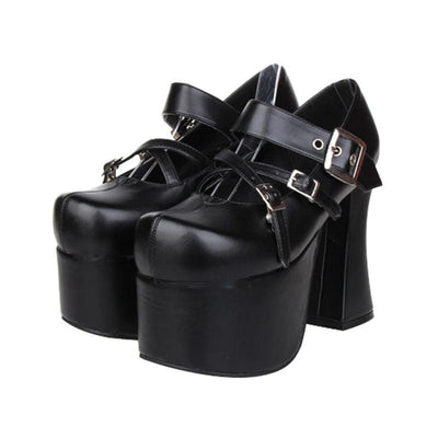 Lolita 15cm Thick Platform Cross Strap Shoes SD00215