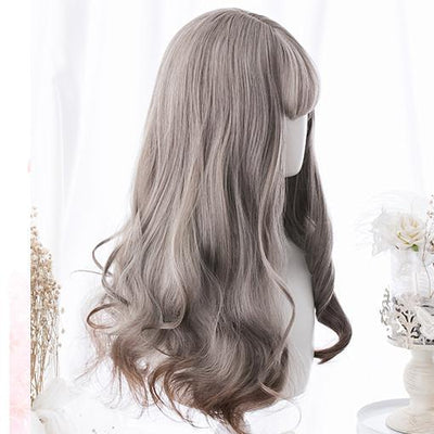 Grey Gradient Curly Long Wig SD00180