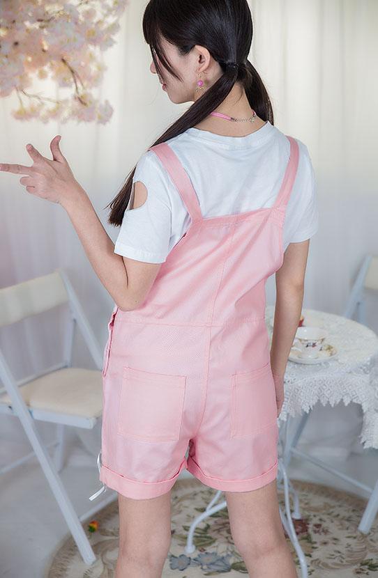 Cardcaptor Sakura Star Winged Printed Suspender Overall Shorts SD01492