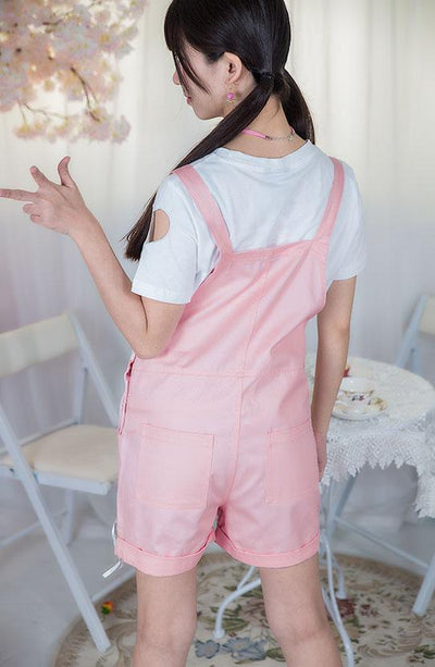 Cardcaptor Sakura Star Winged Printed Suspender Overall Shorts SD01492