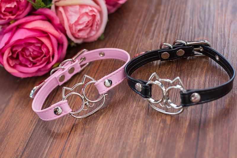Harajuku Japanese Cat Face Bowknot Collar Choker SD02094