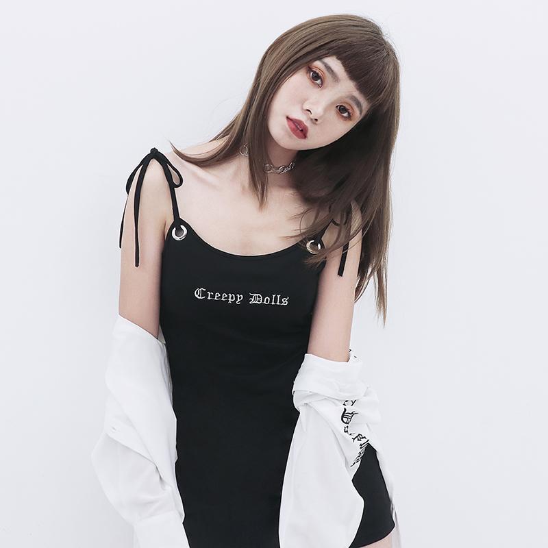 Creepp Dolls Black Strap Dress SD02435