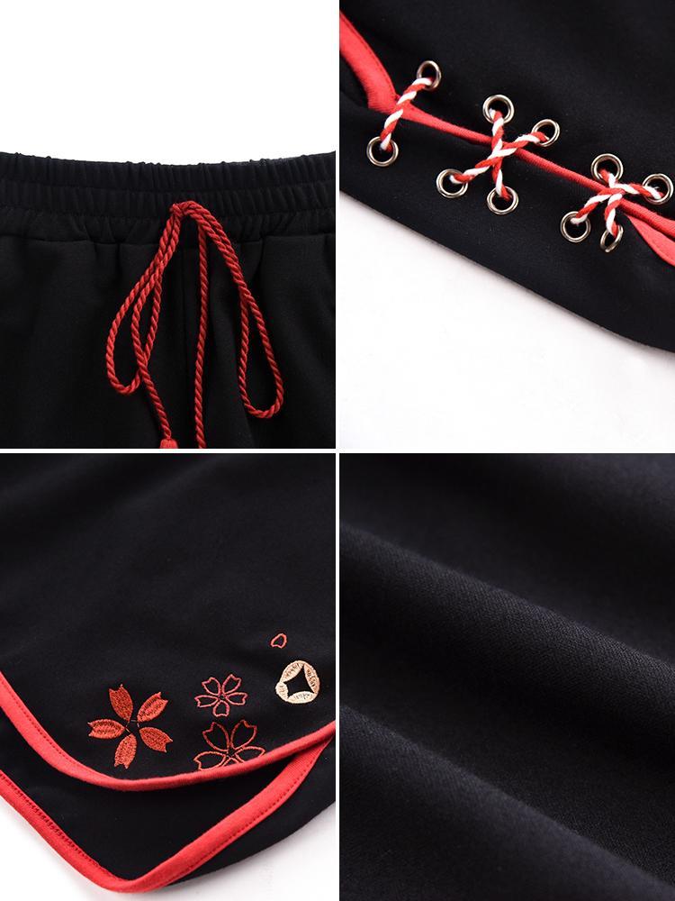 Sakura Embroidered Short Pants SD01913