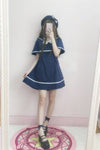 Japanese navy sailor small cape dress SD00702