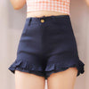 Pastel Sweet lotus leaf edge shorts SD01037