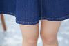 Korean blue denim button skirt SD00663