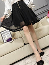 Korean Mesh Sipper High Waist Skirt SD01614