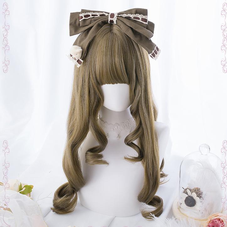 Brown Grey Wave Long Wig SD00197