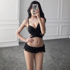 Korean Summer Sexy Black Skirt 2 Piece Swimsuit (swim suit) SD02446