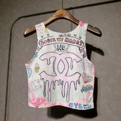 Summer Cartoon Printed Top SD00862