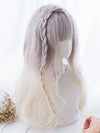 Light Purple Gradient Blond long Wig SD00183