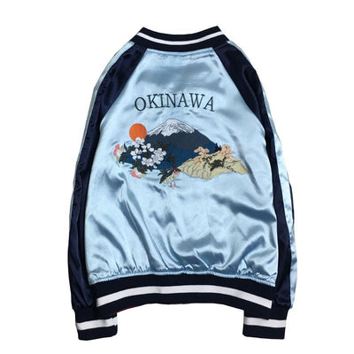 Japanese Okinawa Tiger Embroidery Baseball Jacket SD01386