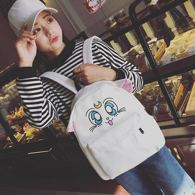 Sailor Moon White Artemis Backpack SD00045