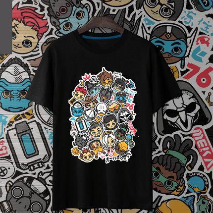 Overwatch All Character Cartoon Printed T-Shirt SD01472