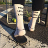 Japanese harajuku "your life is a joke High Socks SD00801