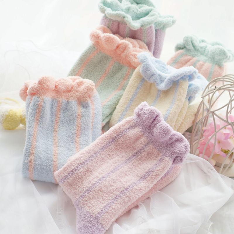 Warm Cute Pastel Thick Short Socks SD01966