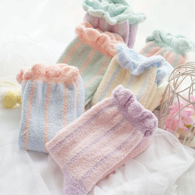 Warm Cute Pastel Thick Short Socks SD01966