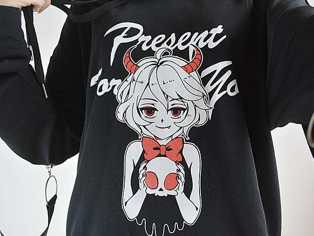 Present For You Zipper Sleeve Hoodie Sweater SD00272
