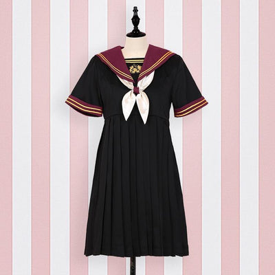 Japanese Sweet Bow Tie 1 Piece School Uniform Dress SD01280