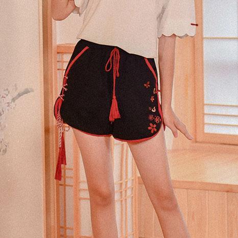 Sakura Embroidered Short Pants SD01913