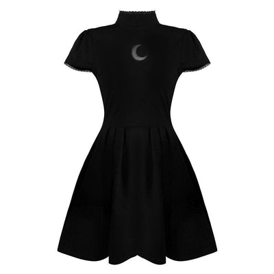 Summer Dark Cut Out Moon Chest Dress SD02408