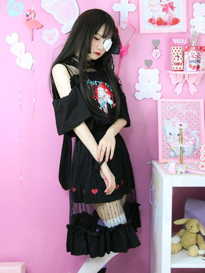 Bunny Nurse Yandere T-shirt/Skirt Set SD00340