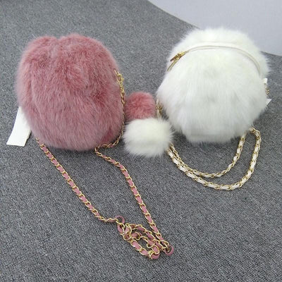 Japanese Harajuku Fluffy Fur Ball Shoulder Bag SD02328