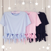 Japanese Soft Pastel Bow Short-sleeved T-shirt SD01123