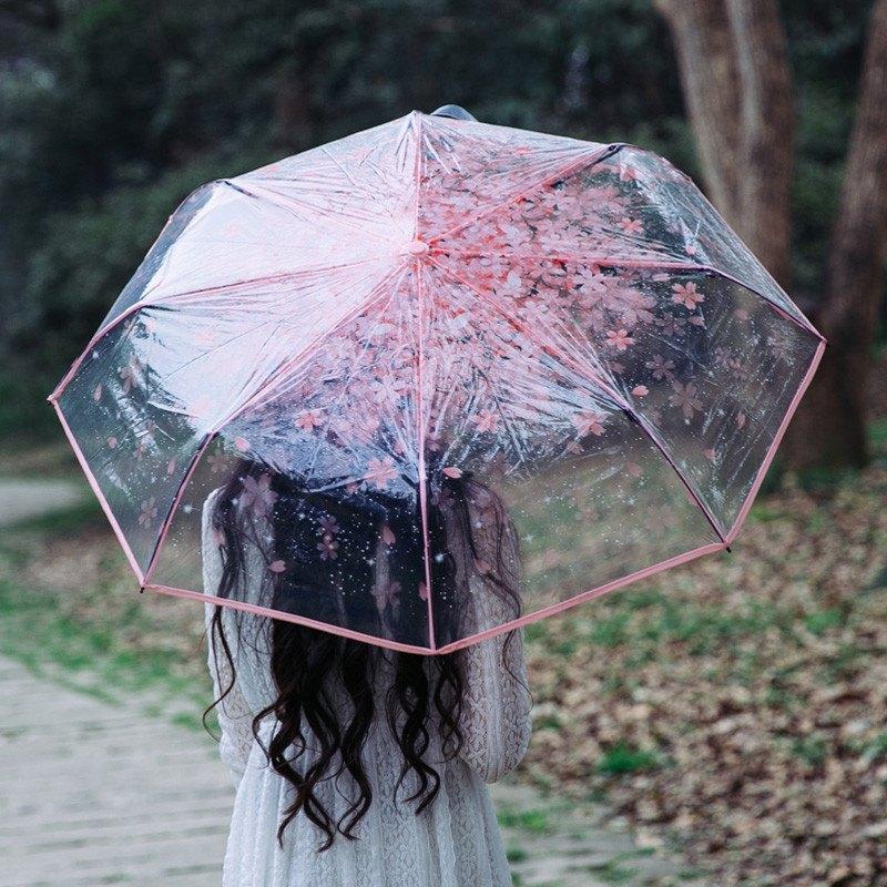 Harajuku Cherry Blossom Transparent Umbrella SD01699