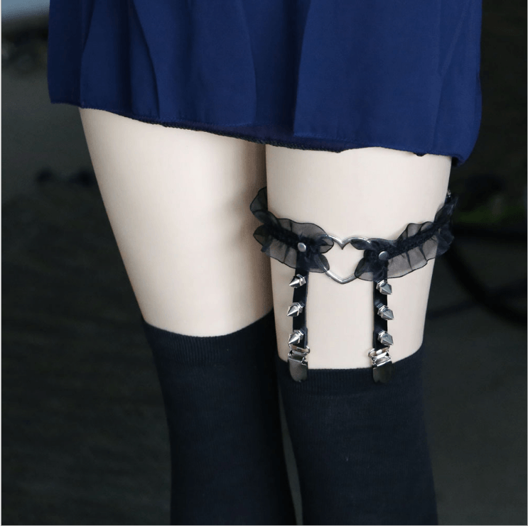 Japanese Harajuku Leg heart Lace Garter SD01293