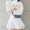 Japanese Embroidered Duck waist Skirts SD01145