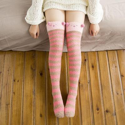 Cute Warm Woolen Animal Faced Stockings SD01865