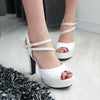 korean Fish Head Strap High-heel Shoe SD01147