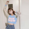 Japanese Pastel Transparent Sleeve Acid Sugar Shirt Top SD00710