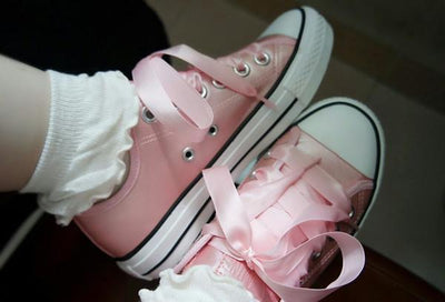 Harajuku Pink Glitter Canvas Shoes SD01719