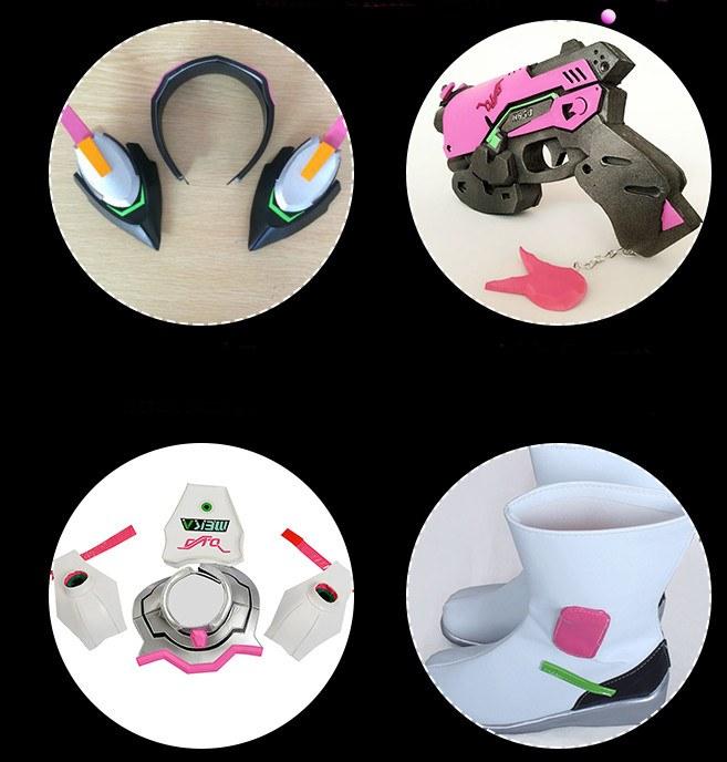 Overwatch D.VA DVA High Quality Cosplay Costume SD01458