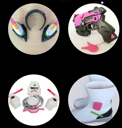 Overwatch D.VA DVA High Quality Cosplay Costume SD01458
