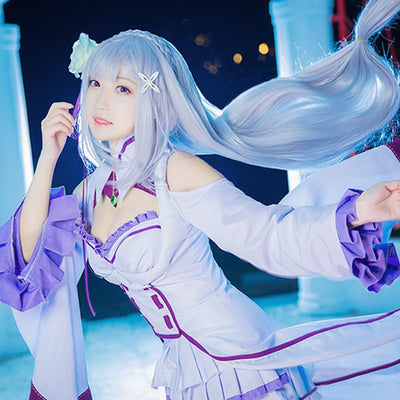 Re:Zero Emilia Cosplay Dress SD00577